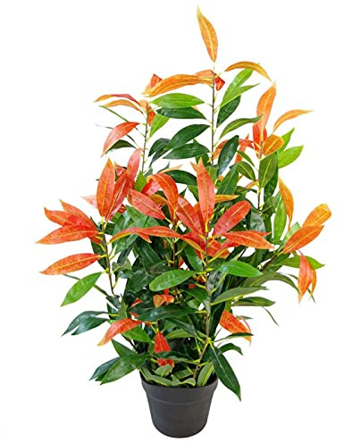 Leaf Realistic Red Robin Artificial Ficus Tree/Plant