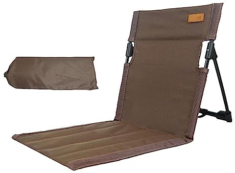 Anloximt Boden-Campingstuhl -Bodenstuhl Outdoor-Liege -Lounge-Stühle Kanu-Stuhl mit Rückenstütze für, Picknick, Reisen, Wandern