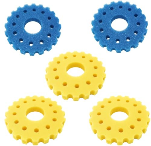 DeWangTradeDD 5 esponjas de filtro de estanque CPF/CPA-20000 compatibles con filtro de estanque SunSun, esponja de filtro de alta eficiencia, esponja bioquímica, fácil de reemplazar, filtro de