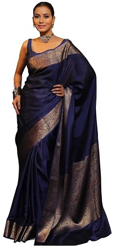 Sugathari Women's Banarasi Saree Pure Kanjivaram Silk Saree Soft new ladies 2025 Design Wear Pattu Sarees Latest Sadi Party Sari collections With Blouse Piece (San Pari-225)