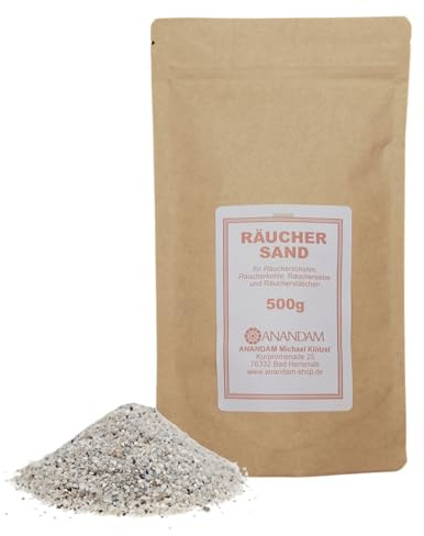 500 g di sabbia per incenso di alta qualità, ideale per l'uso con bastoncini di incenso, resine di incenso ed erbe aromatiche