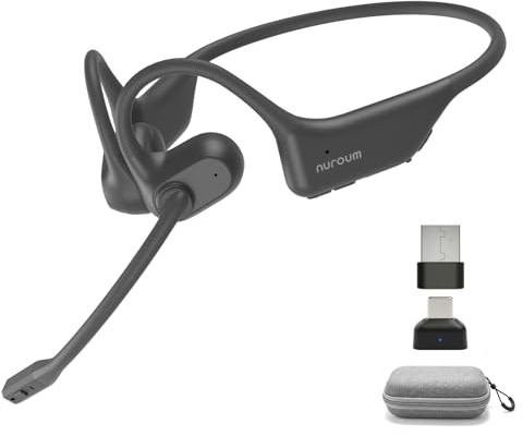 Nuroum OpenEar Pro 2 Auriculares Bluetooth 5.4, Micrófono con Cancelación de Ruido, Función de Silencio/Conexión Multipunto/15H Comodidad, Ideal para Trabajo/Llamadas/Conducir/Oficina en Casa