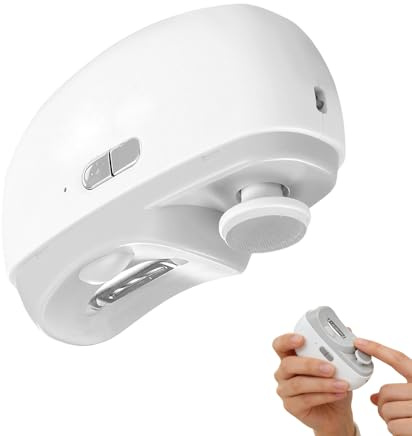 Tagliaunghie Elettrico - (Ricaricabile) Rifinitore e Lucidatore Unghie | Elettrica Senza Fili con Luce LED e Blocco Sicurezza | Per Manicure Pedicure Adulti Bambini Anziani | Casa Salone Cura Ung