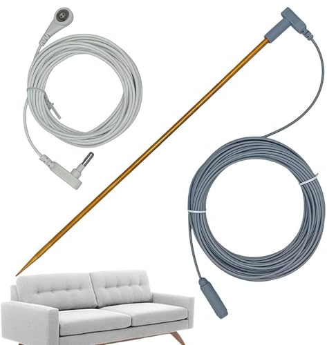 Asta di messa a terra - Asta di rilevazione portatile Antenna | Kit asta di messa a terra per generatore | per recinzione, stagno, acquario, elettricità, ricerca acqua
