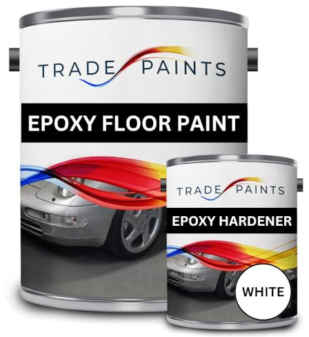 2 Pack Epoxy Garage Floor Paint - 5 Litres (White)