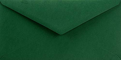 Netuno 100 Briefumschläge Dunkel-Grün DIN lang 110 x 220 mm 115g Sirio Color Foglia lange Briefumschläge schön DL Hochzeitsumschläge farbig lang Umschläge elegant Papierumschläge für Einladungen