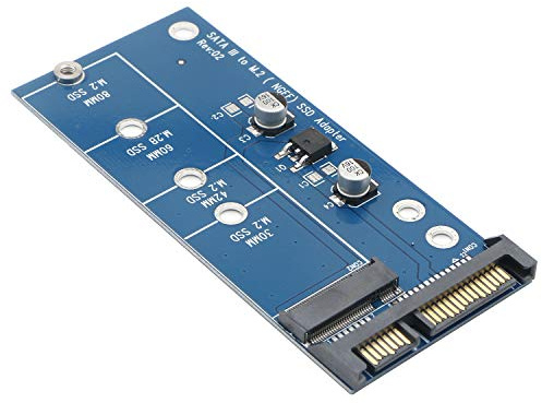 M.2 NGFF to SATA3 Adapter, B+M Key SSD, No NVMe, Driver-Free