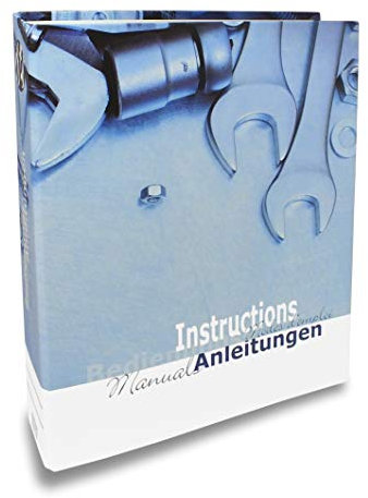 SAFE 4009 DIN A4 Ringbinder Ordner für Unterlagen + 50 Hüllen 5481, für Bedienungsanleitungen, Gebrauchsanleitungen, Reparaturanleitungen von A - Z (4009+5481)