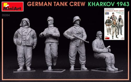 MiniArt MONTAGEKIT KOMPATIBEL MIT German Tank Crew KHARKOV 1943 Resin Heads KIT 1:35 MIN35354