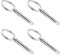 ihreesy 4 piezas Pasadores de Liberación Rápida, Pasadores Superiores de Acero Inoxidable 316 de 1/4 de Pulgada Pasador Resorte con Anillo Tracción Hardware Marino Plateado Accesorios,6.3mm x 42mm
