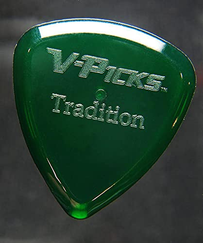 V-Picks™ »TRADITION - GUITAR PICK« Plektren für Gitarre - 2.70mm - Farbe: Emerald Green