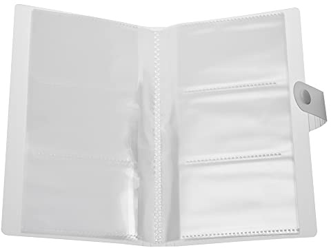UTENEW 240 Slots Inserted Business Card Book Clear Credit Card Holders Plastic Sleeves Card Inserts Wallet Holder for Pictures/Business Cards