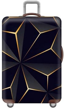 Shengxi Elastisch Kofferhülle Kofferschutzhülle Reisekoffer Hülle Gepäck Cover mit Reißverschluss Waschbare Staubdichte Kofferbezug Cyberpunk Stil Trolley Case Schutzhülle 18 bis 32 Zoll (M)