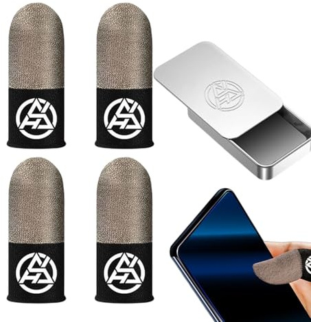 Jeu mobile Finger Sleeves | Manchons de doigt de jeu résistants à la transpiration - Manchons de pouce des doigts qui s'illuminent dans l'obscurité, housses de doigts d'écran tactile sans couture