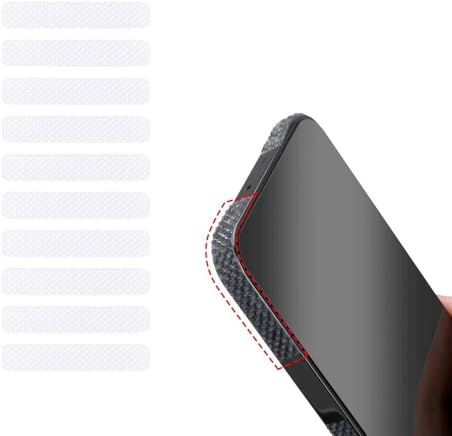 ThtRht Lot de 20 bandes adhésives en caoutchouc antidérapant pour téléphone portable, coque de téléphone portable, coque de téléphone portable, coque de smartphone, cadre de tablette