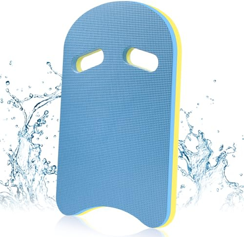 Planche de Natation pour Adultes, Kickboard avec Poignées, Planche Flottante Piscine pour Les Exercices de Natation et L'entraînement (U Bleu)