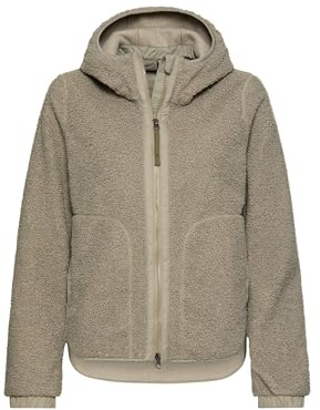 camel active Damen Polar-Fleecejacke mit Fester Kapuze Salbei, womenswear-40