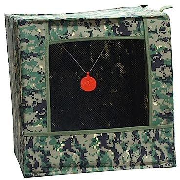 getuse Cible de lance-pierre - Insonorisée - 40 x 40 x 40 cm - Pour intérieur et extérieur - Pour entraînement au tir - Tissu tampon - Cible catapulte