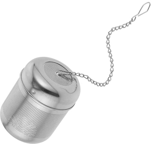 HOODANCOS Colador de Especias de Acero Inoxidable Pequeño Malla Fina y Cadena para Cocina, Filtro de Té Suelto y Condimentos, Infusor Reutilizable para Sopas y Bebidas Calientes