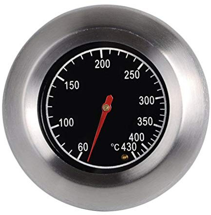 Beaupretty Termómetro de barbacoa de acero inoxidable para barbacoa para todas las barbacoas fumadores, accesorios de barbacoa