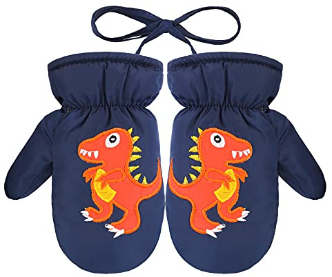 QKURT Niño Guantes de Esquí, Guantes de EsquíInvierno Manoplas para Clima frío para niñas y niños para niños de 3 a 5 años Trineo Snowboard Patinaje Ciclismo Correr y Actividades al Aire Libre
