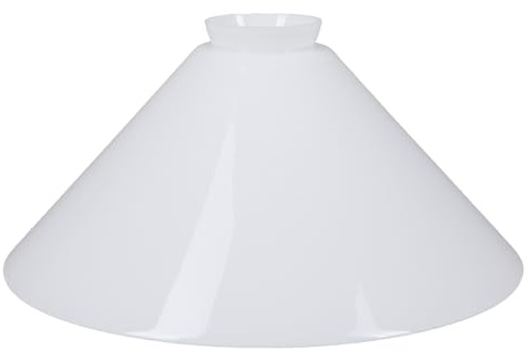Schusterschirm Opal Weiß Ø 257mm Lampenglas E27 Ersatzglas Leuchtenglas Lampenschirm