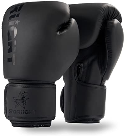 Valchiria Boxing Gloves for Men Women, Sparring Training Punching MMA Kickboxing Boxing Gloves, Heavy Bag Workout Gloves for Boxing, Kickboxing, Muay Thai, MMA (All Black, 12 oz)