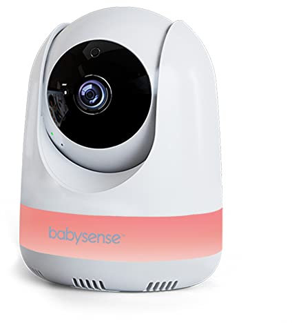 Babysense Add On Camera 1080p For Video Baby Monitor MaxView, Two-Way Talk-Back Audio, Long Range, Night Vision, RGB Night Light, Lullabies, Temperature Monitoring, For Indoor Usage