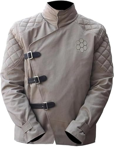 LP-FACON Jason Statham Beekeper Veste en coton pour homme – Veste légère pour cosplay – Veste matelassée marron pour homme, marron, M