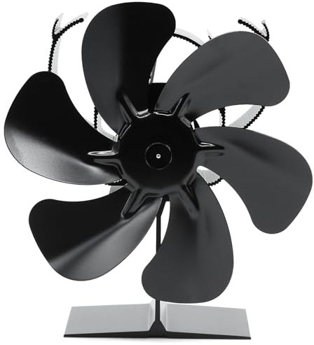 YAZIONG HL-500Q4 Ventilateur pour poêle à bois et poêle à bois – Ventilateur de cheminée alimenté par chauffage – Poêle à bois écologique