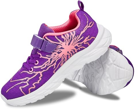 YZMML Zapatillas Deportivas para Niños y Niñas Cómodas con Velcro para Running Shoes Al Aire Calzado Trekking Zapatos Casuales28-39 EU
