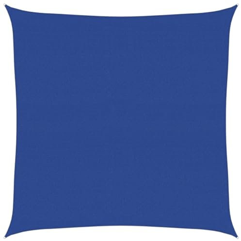 vidaXL Sonnensegel, UV Schutz Sonnenschutz für Terrasse Balkon Garten, Windschutz Wetterschutz Quadratisch, Sonnendach, 160g/m² Blau 7x7m HDPE