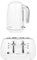 Salter Boston Kettle & Toaster Set – 1.7L Fast Boil Kettle, Limescale Filter, 4-Slice Wide Slot Toaster, Toast Thick Bread, High Lift Eject, Blue Indicator Lights, 3kW/1960W, Ice White Shimmer Finish