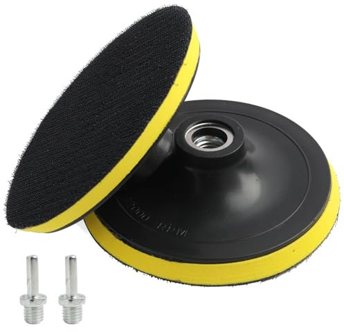 Piastra Abrasiva Dischi Abrasivi Da 125 Mm Piastra Abrasiva E Filettatura M14, Supporto Per Mola Di Alta Qualità Per Smerigliatrici Angolari E Trapani, Per Legno, Metallo, Lucidatura Per Auto