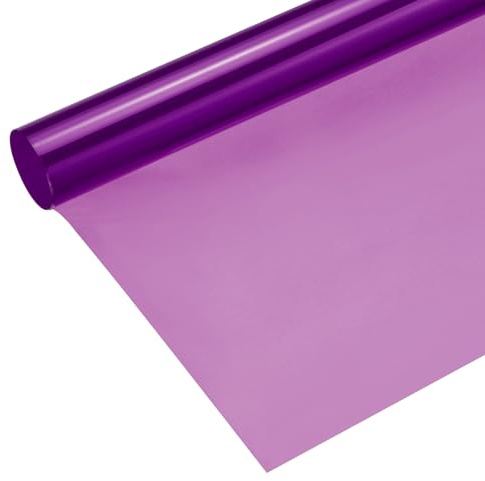 QUARKZMAN Färgfilter gelpapper PVC-film 40 x 50 cm lila 797 för fotostudio rött ljus