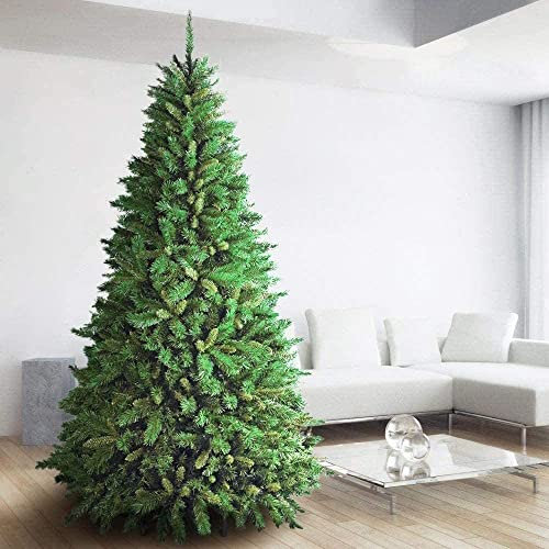 BAKAJI Albero di Natale Super Folto New (TF) Verde Ecologico PVC, Base a Croce in Ferro, Rami innesto ad uncino, Aghi Anti Caduta, Foltissimo (180 cm (732 rami) modello SWEDEN