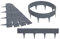 GARDENIX Stein Rasenkante Kunststoff - Beetumrandung Steinoptik, 3.16m Gartenpalisade, Beeteinfassung Grau, 4 Module, UV-beständig Beetzaun, Gartenpalisade Vielseitig Einsetzbar