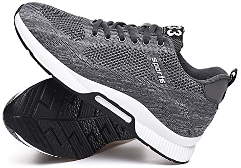 Zapatos de ascensor para hombre de 2,36 pulgadas, zapatos de elevación con cordones, ligeros, transpirables, zapatos de traje, zapatos deportivos con cordones, zapatos casuales, gris, 42 EU