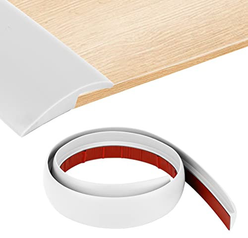 3M Self-Adhesive Transition Strip, Carpet Edge Strip, Transition Profile, Door Threshold Strips Edging Trim Strip Laminate Door Strip Floor Strip <5mm Threshold Strip (White(Slope<5mm))