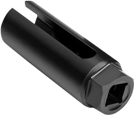 CENPEK Enchufe del Sensor de oxígeno con Apertura Lateral del Cable, Herramienta de extracción de Llave de Tubo del Sensor Universal, Adecuada para la mayoría de los automóviles