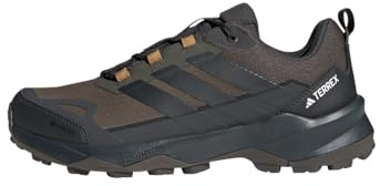 adidas Uomo Terrex Skychaser Ax5 Gore-Tex Hiking Shoes, Shadow Olive/Carbon/Bronze Strata, 42 2/3 EU