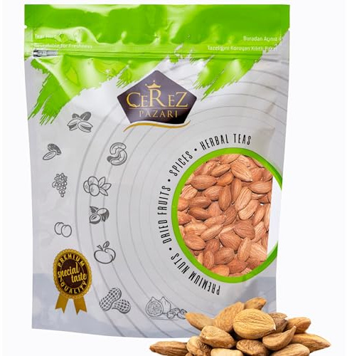 Cerez Pazari Sweet Apricot Seeds 1 lb, Raw Dried Apricot Kernels, Sweet Seeds, 100% Natural Fresh Premium Quality Kernels, Semillas Albaricoque, Product of Turkey, Vegan, Gluten Free, Non GMO, No Added Preservatives