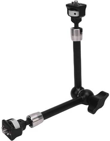 Tomotato Braccio Articolato per Fotocamera 28CM in Lega di Alluminio, Braccio Regolabile 180° con Vite 1/4, Compatibile con Telecamera Smartphone Supporto Treppiedi Luci per Fotoca