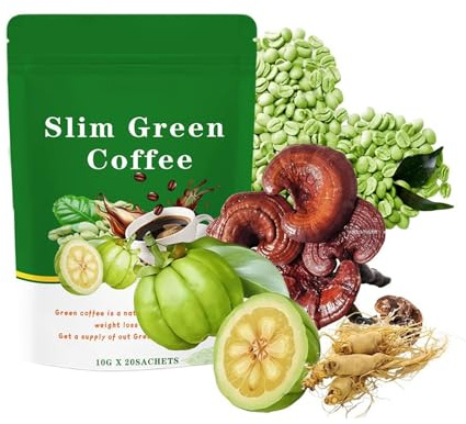 Café Instantané Minceur Vert - Boisson Brûle-graisses For La Gestion Du Poids, Formule Naturelle, Facile À Préparer(1PCS)