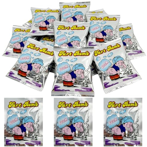 KUMSODE 30 Piezas Bombas Fetidas,Articulos de Broma,Divertidos Mini Juguetes de Broma,Adecuados para Diversas Ocasiones como Halloween,April Fools,Fiestas y Navidad