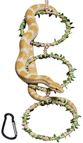 Weldphur Accessoires pour Terrarium à Serpent, naturels imperméables pour l'enrichissement,Décoration d'escalade réaliste pour Reptiles - pour Terrarium, Exercice et Exploration