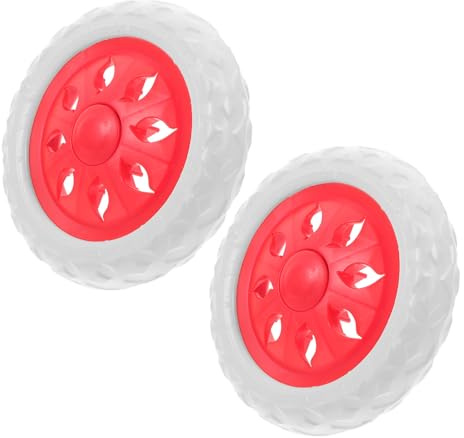 KOCKSHION Roues de Rechange pour Chariot Courses, Remplacement des Roulettes de Chariot, Roulette de Secours en EVA, 1 Paire, pour Chariot et Fauteuil Roulant, Usage en Courses
