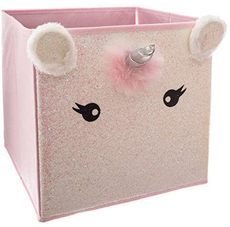Atmosphera - Caja de Almacenamiento Infantil Unicornio - Rosa