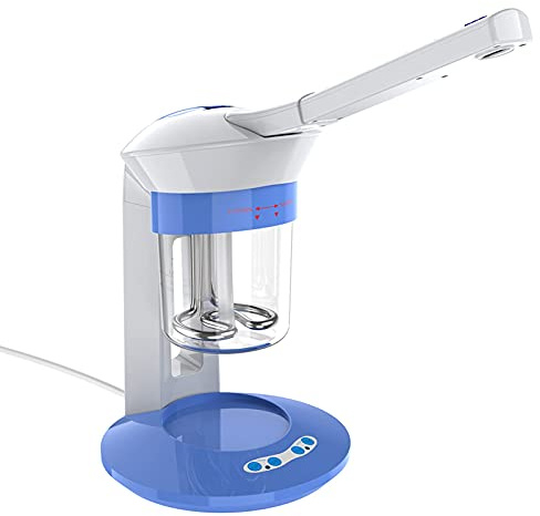 Facial Steamer 2 in 1 Nano Ionic Uv Light for Skin Care | Nano Ionic Mist, Uv Light, Desktop Salon Use, Portable Face Care, Facial Skin, Dry Hair Compatibility