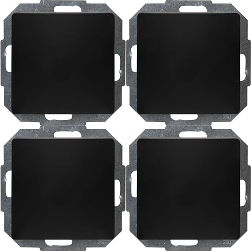 Kopp París ProfiPack - Interruptor universal (4 interruptores intercambiables), color negro mate